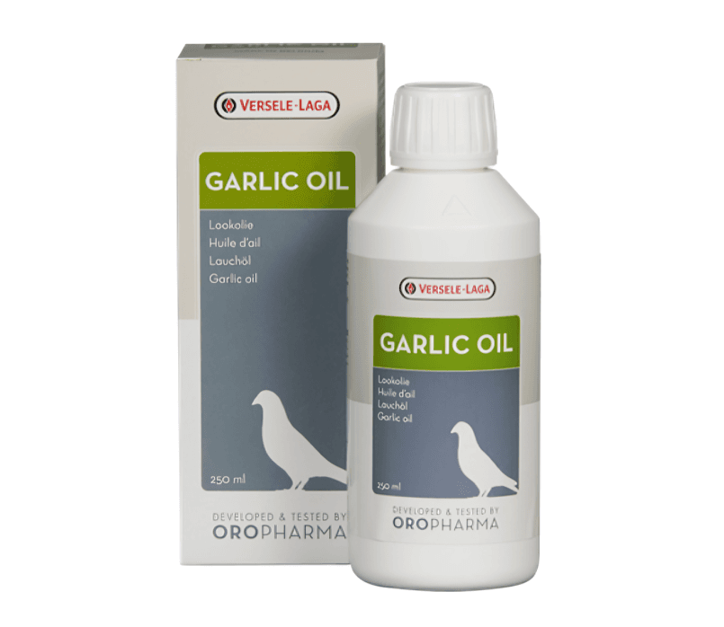 Oropharma Garlic Oil 

 Product presentation
Complementary feed for pigeons. Oropharma Garlic Oil is pure garlic oil. This dietary supplement promotes overall well-being, ensures b