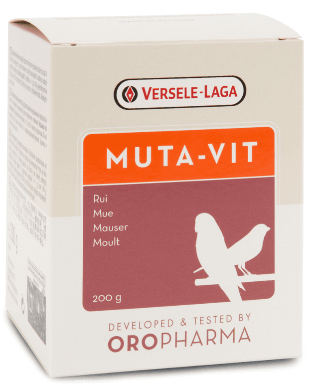 Muta-Vit Oropharma, Verse-laga 
 Product presentation 

 Complementary feed for birds. Oropharma Muta-Vit is a special blend of vitamins, amino acids and trace elements, with high 