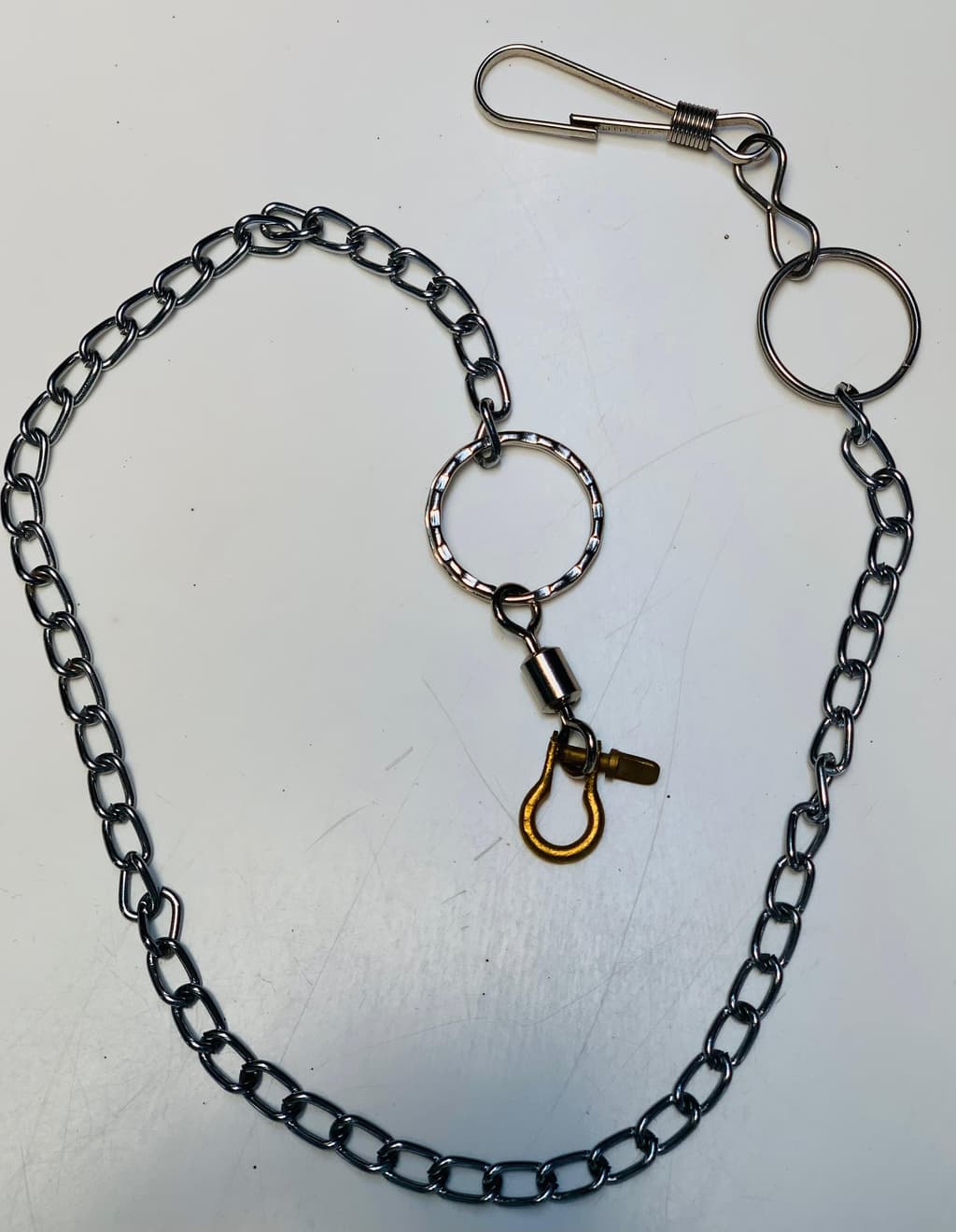 Stainless Steel Raw & Grey hookable Chain.