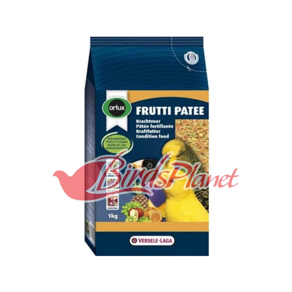 Contains all the ingredients that young and adult ornamental birds need during breeding, growth and moult.

 Moistened with 100% natural honey.

 With fruit chunks.

 With extra ad