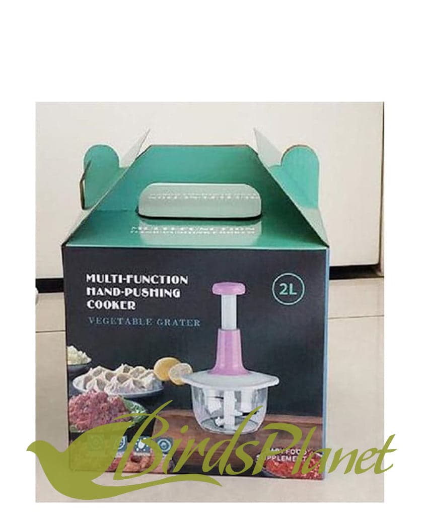 Hand Press Food Chopper Multifunctional Manual Vegetable Cutter 
 High Quality Vegetable Chopper: The chopping blades are made of heavy-duty stainless steel that won’t bend or rust