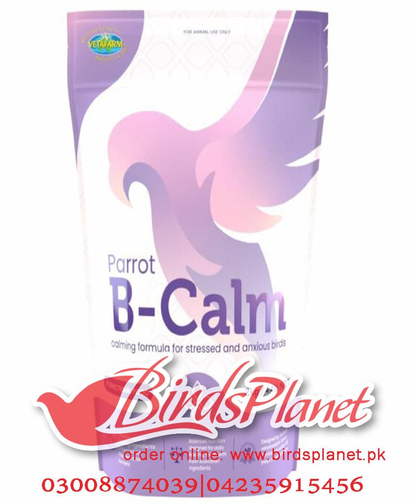 Parrot B-Calm is a functional complete diet formulated by avian veterinarians that provides balanced nutrition and supports the reduction of stress and anxiety with natural ingredi