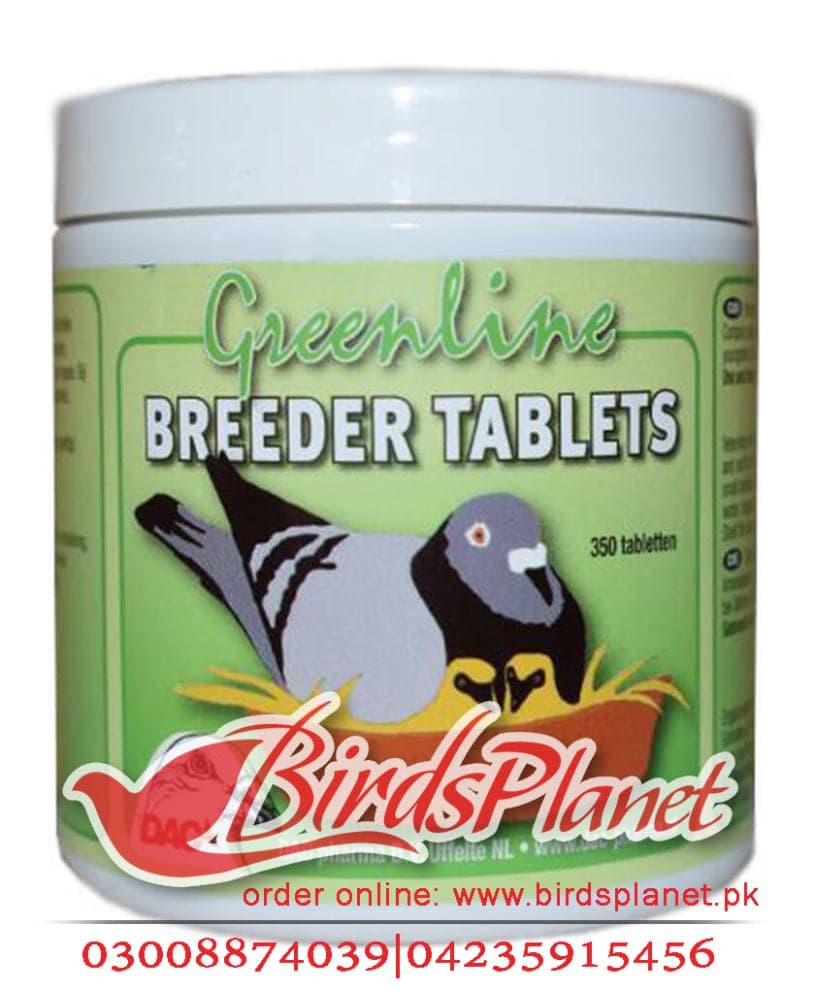Dac Greenline Breeder Tablets are the an easily administered pigeon breeding tablet containing all of the vitamins, trace elements, and amino acids necessary for outstanding breedi