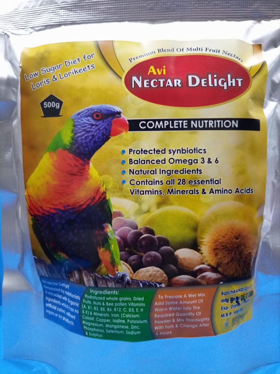 Avi nectar Delight 
 formulated by nutritionists & extracted with Organic ingredients which has no artificial colors, refine sugars or by products
 COMPLETE NUTRITION

 Protected s