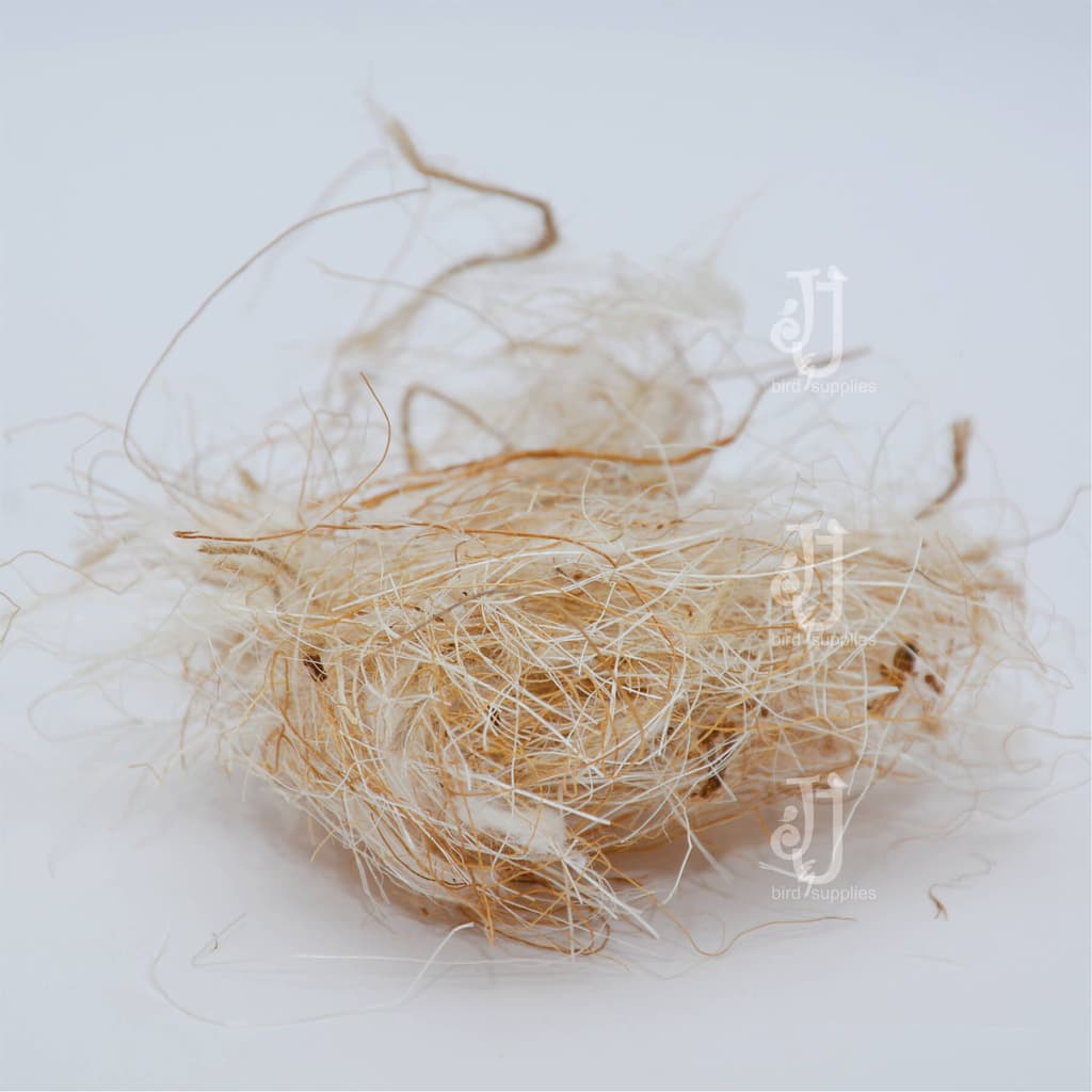 Imported Nesting Material For canary/Finchs
 Material include : Coton, Jute, Coconut, sisal.
 Waight: 50ge