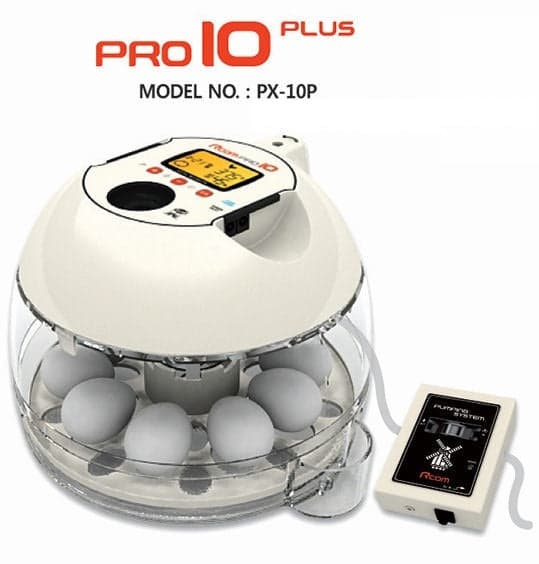 The Rcom 10 PRO Plus, is one of Rcom newest and one of the most advanced incubators. The Rcom 10 PRO Plus is fully automatic with digital temperature control and display. It also f