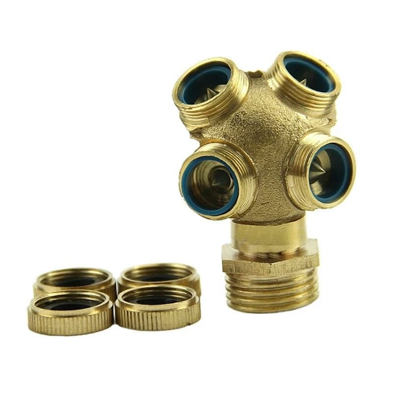 Mist Nozzle Material: Copper. 

 These are actually 1/4" pipe thread. With 1/4" to 1/2" fitting adapter is Perfect Solution for connecting to a garden hose or bulkhead. 

 Nozzle h