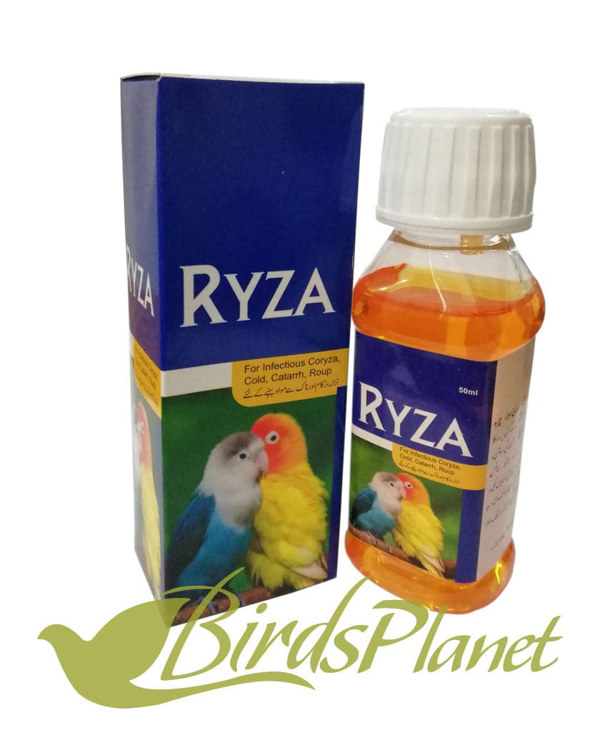 RYZA (For infectious coryza, cold,catarrh, Roup) 

 Bird wich are suffering with acute respiratory diesease knownas coryza shows the following indications.

 Facial swelling

Purul