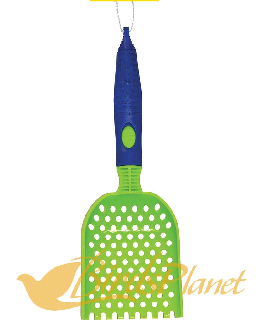 Super Pet Litter Scoop & Sifter are durable, universal cage and habitat maintenance tools. This waste scoop/sifter features an ergonomic handle and a durable design to clean up aft