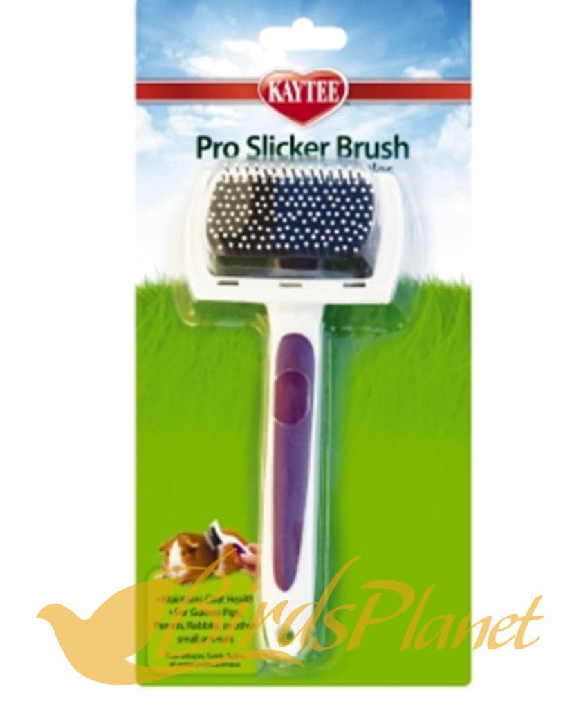Professional quality grooming brush for especially designed small animals. Adds luster, reduces shedding, prevents hairballs, and builds a bond between owner and pet. Gently remove