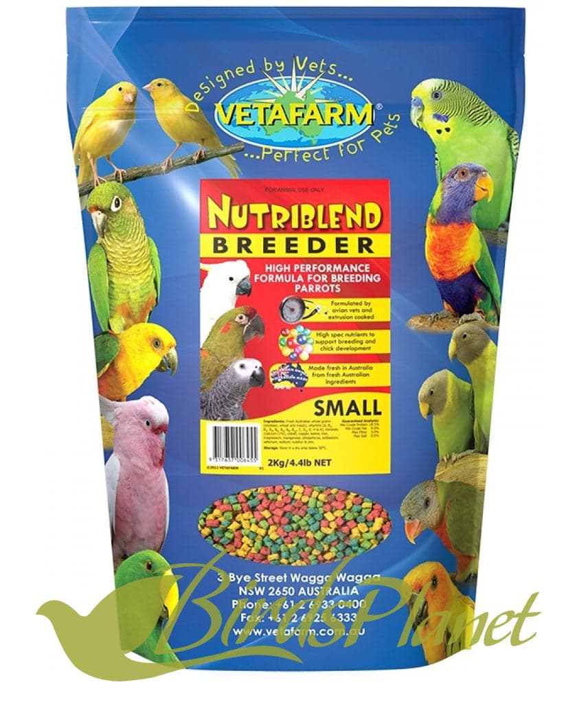Nutriblend Breeder Pellets Small 

 High Performance Formula for Breeding Parrots.

Flavoured, multicoloured pellets promote better acceptance by seed eating birds. Includes balanc