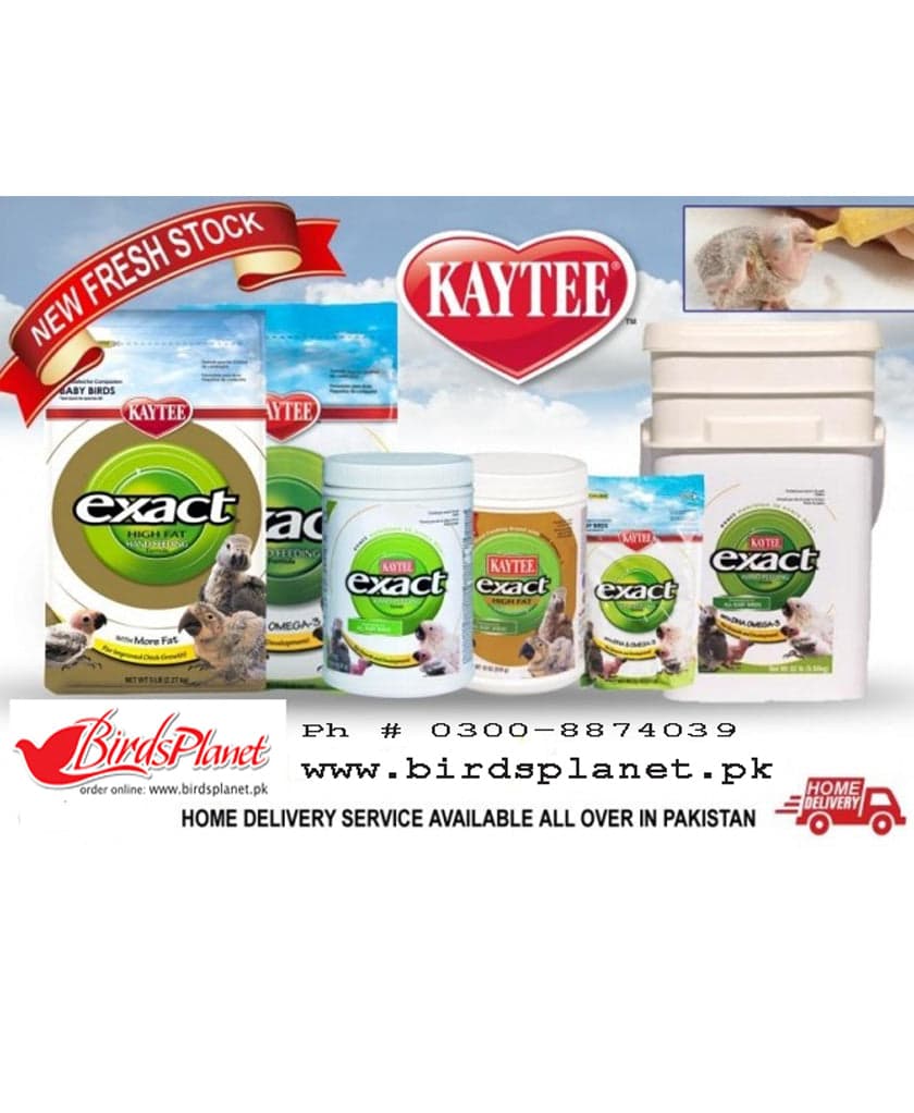 Kaytee Exact Hand Feeding Baby Bird 
 Exp / B.B (Jan-2026) 
 exact® Hand Feeding Formula was the first “instant “ formula available and is the most researched and respected product