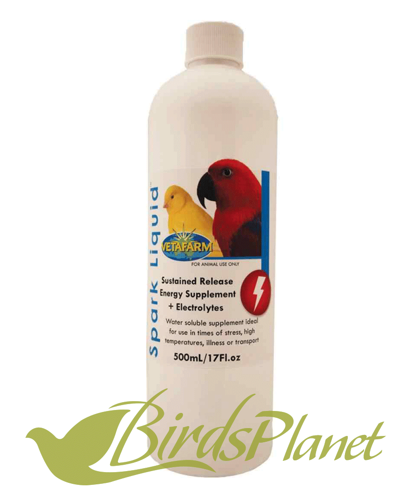 Spark Liquid Concentrate is a blend of body salts and readily absorbed energy in a liquid format. 

 Spark Liquid Concentrate is ideal for supporting birds during transportation or