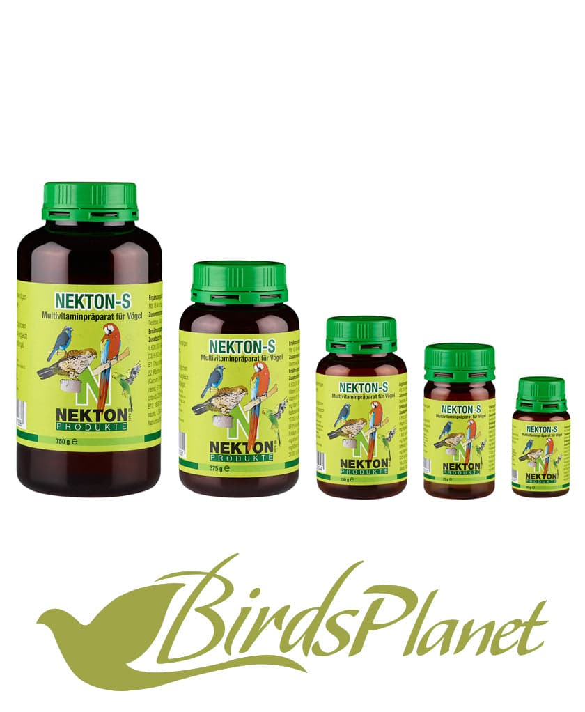 NEKTON-S 

 Multi-vitamin supplement enriched with amino acids and trace elements for all cage birds

 The animal body is like a machine in that it needs “parts”, catalysts, and “f