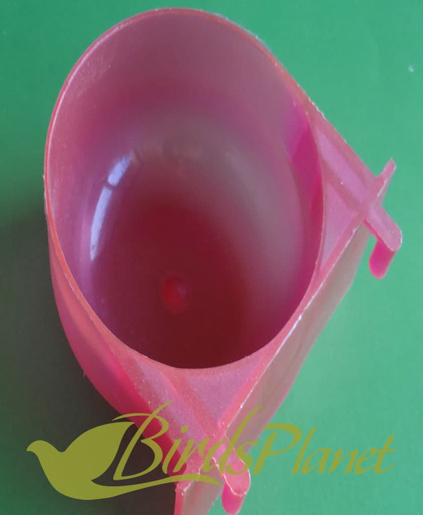 Feed Bowl Round Shape
 Color (White and Green)